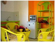 salon cuisine le Domaine de May hébergement Guadeloupe
